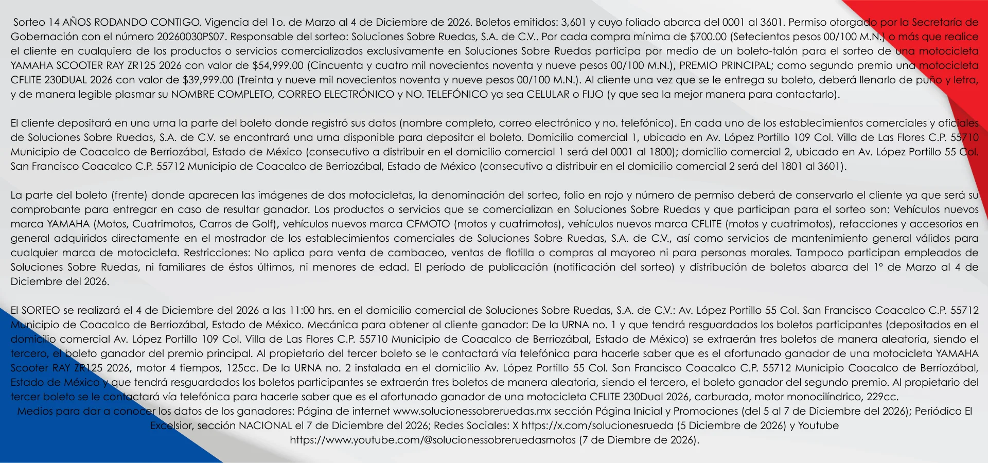 Promociones Soluciones Sobre Ruedas